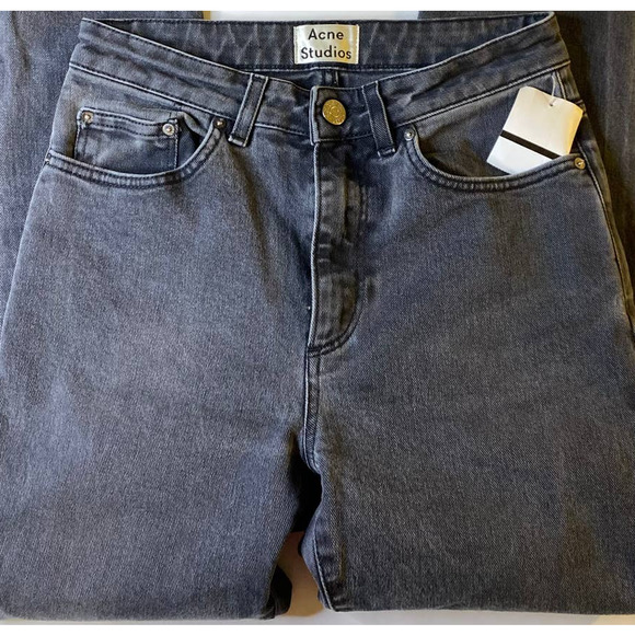 Acne Studios Pin Tar Grey Jeans Size 27x32 - Picture 2 of 3